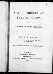 Cover of: Sabre thrusts at free-thought, or, A defence of divine inspiration