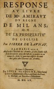 Cover of: Du règne de mille ans: ou, De la prosperité de l'église.