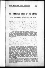 Cover of: The commercial union of the empire