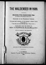Cover of: The Waldenses in 1686 by T. Fenwick