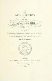 Cover of: Description de la cathédrale de Milan by Ferd. Artaria et Fils