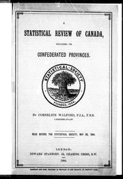Cover of: A statistical review of Canada, including its confederated provinces