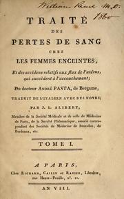 Cover of: Traitdes pertes de sang chez les femmes enceintes.