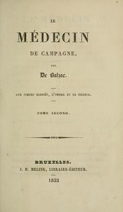 Cover of: Le médecin de campagne. by Honoré de Balzac