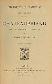 Chateaubriand by François-René de Chateaubriand