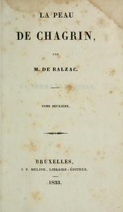 Cover of: La peau de chagrin. by Honoré de Balzac
