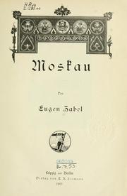 Cover of: Moskau