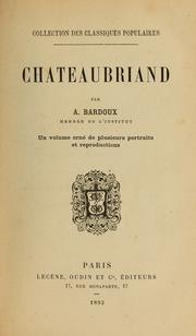 Cover of: Chateaubriand