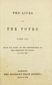 Cover of: The lives of the popes. | Religious Tract Society, London