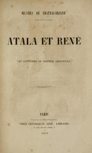 Cover of: Atala et René: les aventures du dernier abencerage