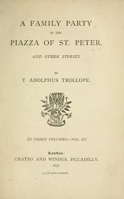 Cover of: A family party in the piazza of St. Peter: and other stories