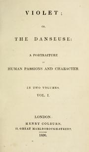 Cover of: Violet, or The danseuse | Malet, Marian Dora Lady.