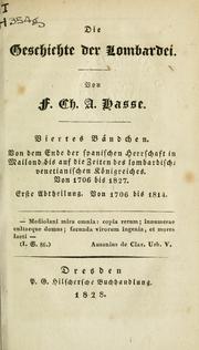 Die Geschichte der Lombardei by Friedrich Christian August Hasse