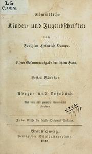 Cover of: Sämmtliche Kinder- und Jugendschriften. by Joachim Heinrich Campe