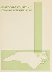 Cover of: Edgecombe County, N.C. economic potential study