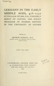 Cover of: Germany in the early Middle Ages: 476-1250