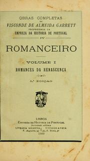 Cover of: Romanceiro by Almeida Garrett