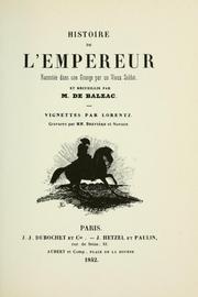 Histoire de l'empereur by Honoré de Balzac