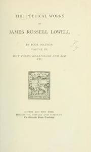 Cover of: Works. by James Russell Lowell, James Russell Lowell