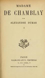 Madame de Chamblay