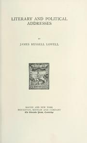 Cover of: Works. by James Russell Lowell, James Russell Lowell