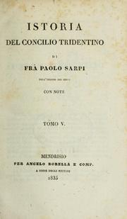 Cover of: Istoria del Concilio Tridentino.: Con note.