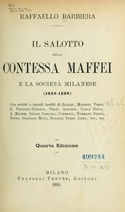 Cover of: Il salotto della contessa Maffei e la società milanese (1834-1886)