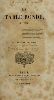 Cover of: La table ronde: poëme