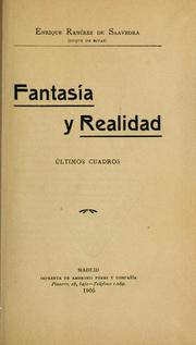 Cover of: Fantasía y realidad: últimos cuadros