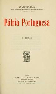 Cover of: Pátria portuguesa