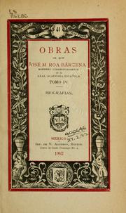 Cover of: Obras. by José María Roa Bárcena