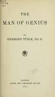 Cover of: The man of genius