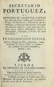 Cover of: Secretario portuguez by Francisco José Freire