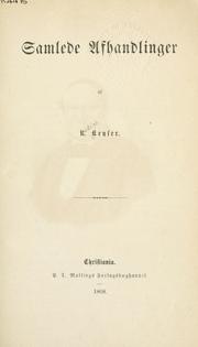 Cover of: Samlede Afhandlinger.