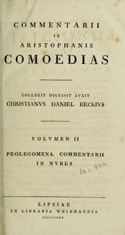 Cover of: Comoediae by Aristophanes