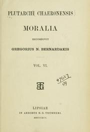 Cover of: Moralia by Plutarch