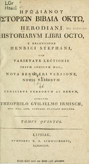 Cover of: Historiarum libri octo