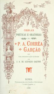 Cover of: Obras poeticas e oratorias by Pedro António Correia Garção