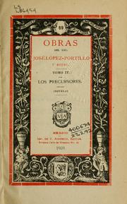 Cover of: Obras.