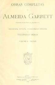 Cover of: Obras completas by Almeida Garrett