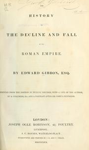 Cover of: The  history of the decline and fall of the Roman Empire by Edward Gibbon