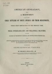 Cover of: American genealogy by Jerome B. Holgate