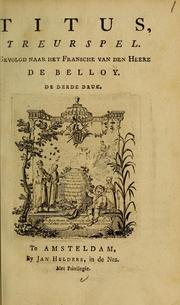 Cover of: Titus: treurspel