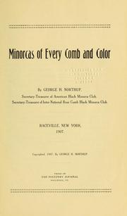 Cover of: Minorcas of every comb and color. by George H. Northup