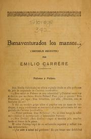 Cover of: Bienaventurados los mansos