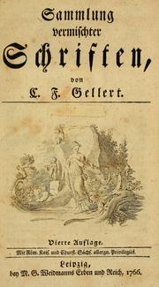 Cover of: Sammlung vermischter Schriften.