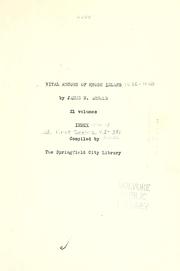 Cover of: Vital record of Rhode Island  by James N. Arnold, 21 volumes