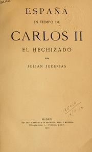 Cover of: España en tiempo de Carlos II, el Hechizado