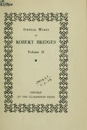 Cover of: Poetical works. | Bridges, Robert