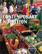 Cover of: Contemporary Nutrition by Wardlaw, Gordon Wardlaw